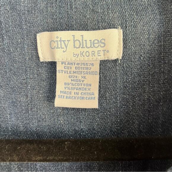 90s VTG City Blues by Koret embroidered denim jacket - Picture 6 of 6